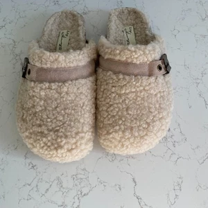 Sandali slide zoccoli beige avana ricky nuovi con etichette vintage misura 7,5 comfort autunnali - Foto 1 di 10