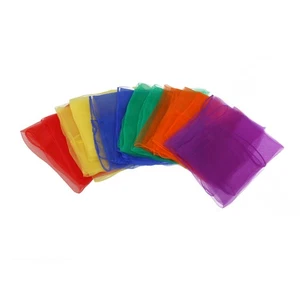 Handkerchief Toddler Child Juggling Chiffon Dance Scarves Square - Imagen 1 de 12