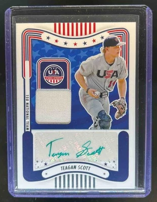 2024 USA Stars & Stripes Teagan Scott and Signature Jersey Auto #SM-TS - Image 1 of 2
