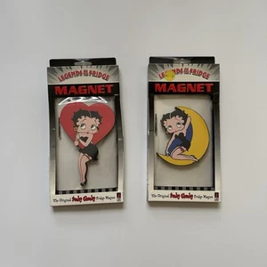 Set of Two Very Rare Vintage Betty Boop Fridge Magnets Funky Chunky NIB - Picture 1 of 11