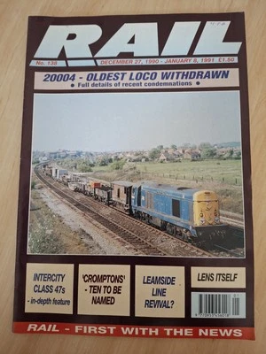 Rail magazine: No. 138: Dec27-Jan08  1991 : 20004 - Oldest Loco Withdrawn :(C) - Image 1 of 4