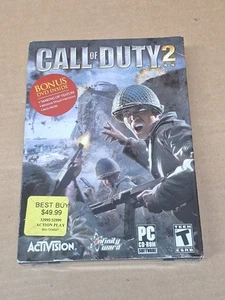 Call of Duty 2  PC CD ROM 2005 Software Disc Box Set Windows New Factory Sealed - Picture 1 of 4