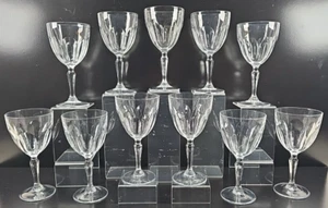 (11) Cristal D'Arques Washington Water Goblets Set Vintage Crystal Stemware Lot - Picture 1 of 24