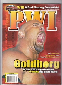Pro Wrestling Illustrated August 2003 Bill Goldberg Rock Shawn Michaels WWE - Imagen 1 de 10