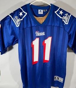 Maglia Vintage 1995 Starter NFL Drew Bledsoe New England Patriots #11 Taglia 52 XXL - Foto 1 di 12