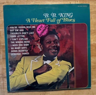 DOO WOP  BLUES 33 LP BB KING A HEART FULL OF BLUES ON UNITED SEALED - Image 1 of 2