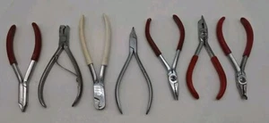 Orthodontic Pliers Cutters Lot Of Various Brands Dentronics ETM Unitec Japan - Picture 1 of 10