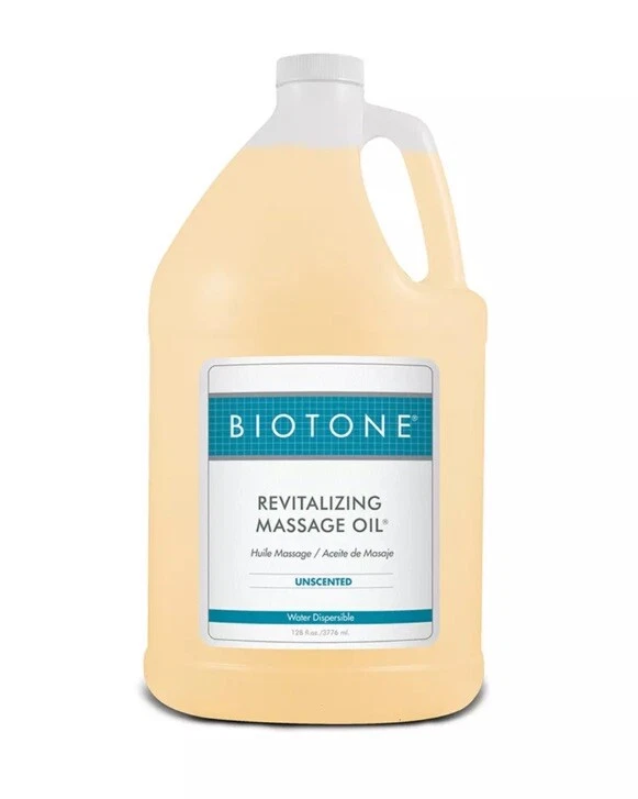 Aceite de terapia de spa y masaje revitalizante sin perfume Biotone - 1 galón (128 oz) Foto 1 de 1