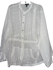 NWT Torrid White gauzy top sz 3 - Picture 1 of 3