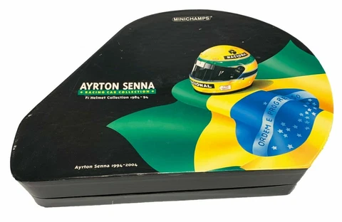 AYRTON SENNA Helmet miniature collection. F1 Cover