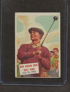 1954 Topps Scoop #130 Ben Hogan, "New Golf King," VG-EX!