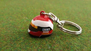 F1 PORTE-CLEFS HELMET CASQUE PILOTE formule 1 Johnny HERBERT au 1/12 ONYX HF008K - Picture 1 of 7