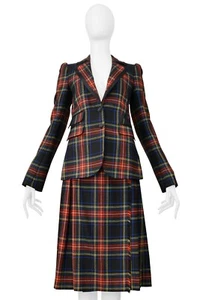 DOLCE & GABBANA D&G TARTAN PLAID JACKET & SKIRT ENSEMBLE 2008 - Picture 1 of 16
