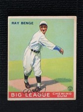 1933 Goudey Big League Chewing Gum R319 Ray Benge #141 Rookie RC