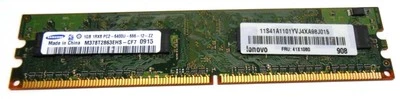 SAMSUNG MEMORY BOARD DDR2 SDRAM DIMM M378T2863EHS-CF7 1GB 1RX8 PC2-6400U - Image 1 of 4
