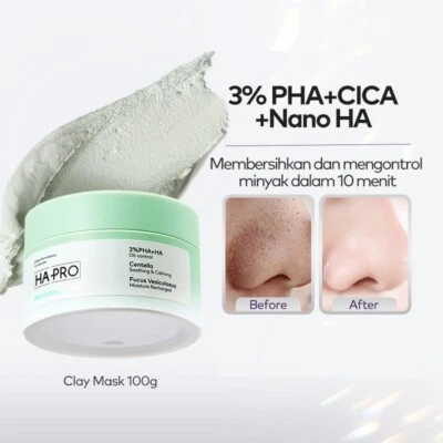 HA PRO Cica & Lactic Acid Clay Mask 100g | Acne Clay Mask US Free Tax - Image 1 of 4