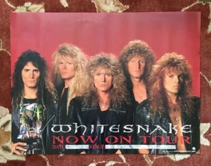 WHITESNAKE Now On Tour seltenes Original Werbeplakat von 1990 - Bild 1 von 1