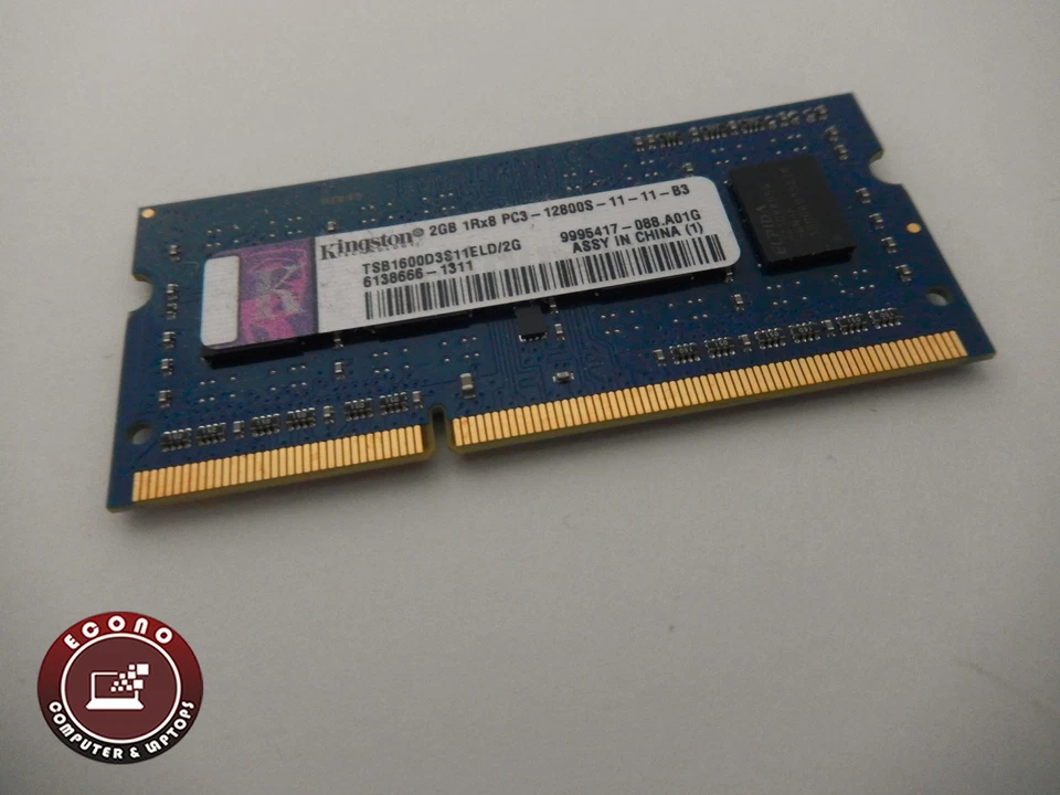 Toshiba C55-A5302 Kingston 2GB 1Rx8 PC3-12800S RAM Memory TSB1600D3S11ELD-2G - Image 1 of 1