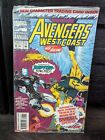 Avengers West Coast #8 Ssaled in Polybag w/trading card NM Marvel Comic 1993