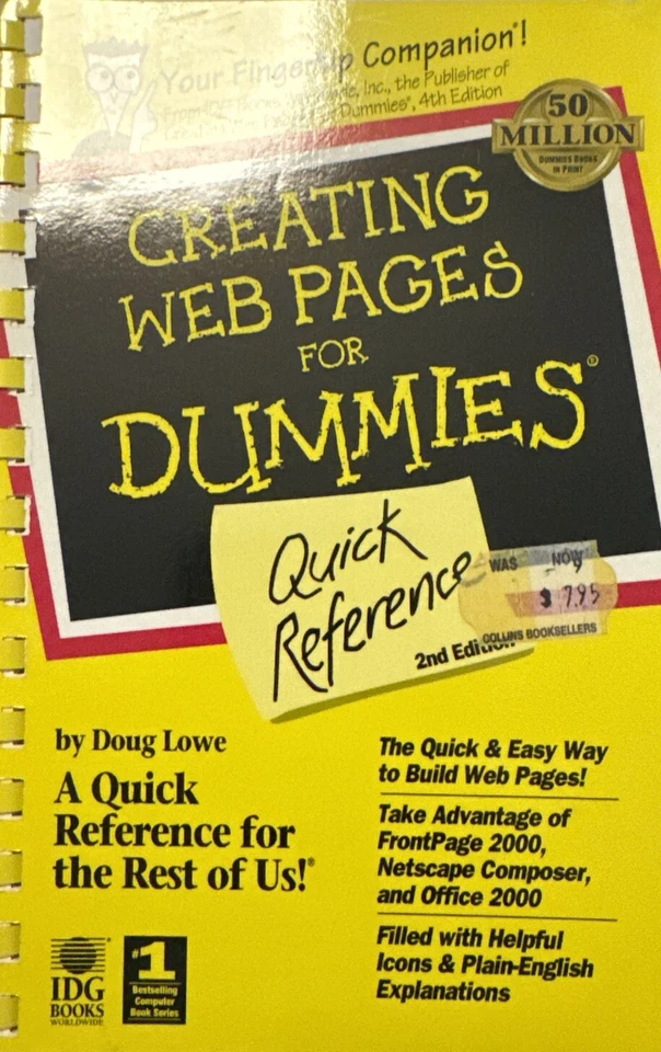 Creating Web Pages by Doug Lowe (1999, Trade Paperback) Excellent Condition  - image 1 of 1