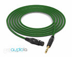 Mogami Quad 2534 Cable | Neutrik Gold XLR-F to TRS | Green 3 Feet