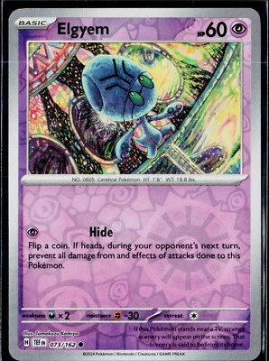 Elgyem 073/162 Sv05: Temporal Forces Reverse Holo - Image 1 of 2