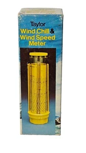 Vintage Taylor Wind Chill & Wind Speed Meter In Box With Case and Instructions - Picture 1 of 16