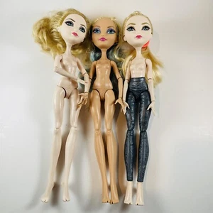 Ever After High Dolls Lot Of 3 Nude Articulated For OOAK - Picture 1 of 19