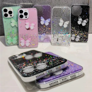 For Samsung S25 Ultra S24 S23 S22 S20 FE Bling Glitter Case Silicone Phone Cover - Picture 1 of 17