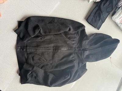 Faded Glory Size M (7-8) Black Zip-Up Hoodie with Kangaroo Pockets - Image 1 of 3