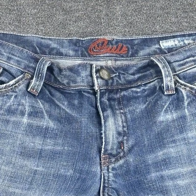 BLUE CULT JEANS Ladies Low Rise Boot Cut Jeans Sz 29x34 Waist Made In USA - Image 1 of 4