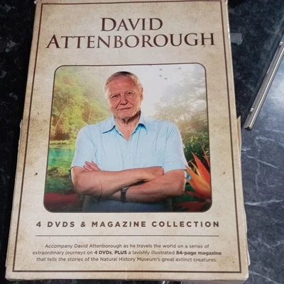 David Attenborough 4 DVD & Magazine Collection - Image 1 of 2