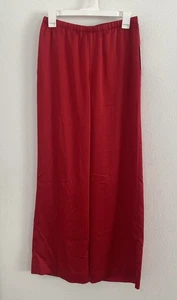 Damen mittelhohe Satin-Pull-On-Hose gerades Bein - A New Day rot Größe Small - Bild 1 von 5
