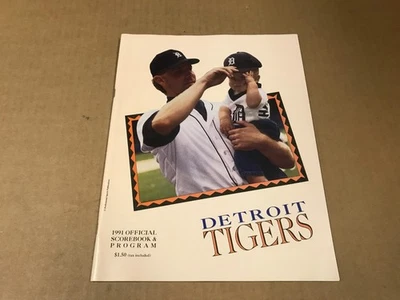Vintage 1991 MLB Detroit Tigers Official Scorebook & Program - Image 1 of 4