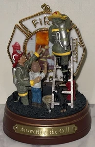Bradford Exchange Answering The Call Firefighters Tribute Ornament W/ Tag 2002 G - Picture 1 of 15