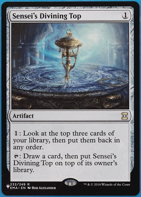 Sensei's Divining Top (The List) Eternal Masters NM Rare CARD (507445) ABUGames - Image 1 of 2