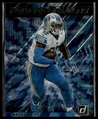 D'Andre Swift 2021 Donruss Power Formulas #PF1 Detroit Lions - Image 1 of 2