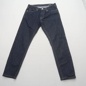 Pantalones de mezclilla Bonobos ajustados cónicos para hombre talla 30 x 28 lavado oscuro (30x27) - Imagen 1 de 9
