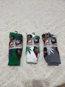 BRAND NEW 2014 Huf Cheech And Chong Plant Life Sock 420 Collection SET - Picture 1 of 2