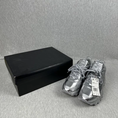 Zapatos Reebok Cardi B x Clásicos de Cuero GW2632 Talla 11 Plateado Metálico Peltre Nuevos en Caja Foto 1 de 4