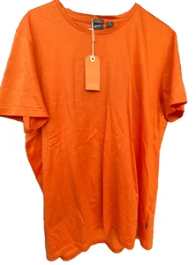 Hugo Boss T-Shirt Mens 2XL Hunter Orange Mercerised Short Sleeve - Picture 1 of 13
