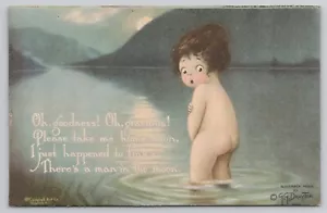 cartolina CAMPBELL Art Co. NJ GRACE DRAYTON "September Morn" cavalletto stand-up c1910 - Foto 1 di 3