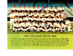 1967 CHICAGO WHITE SOX TEAM 8X10 PHOTO WARD WILHELM BASEBALL MLB HOF - Picture 1 of 1
