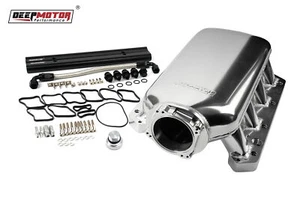 Deepmotor 90 mm gran volumen 9,6 L colector de admisión riel de combustible para Hemi Gen III plateado - Imagen 1 de 8