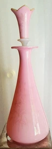 Schönes Kunstglas rosa Kruzifix - Bild 1 von 4