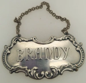Gorham Sterlingsilber Brandy Flaschenanhänger #349 - Bild 1 von 5