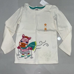 New Gymboree Color Happy Zebra Shirt Top Girls 5T 5 - Picture 1 of 1