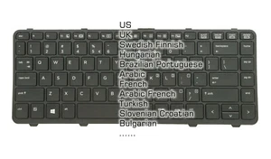 Neu Laptop-Tastatur für HP Probook 640 G2 G3, 645 G2 G3 822338-, hintergrundbeleuchteter Zeiger - Bild 1 von 16