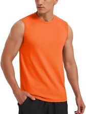 Men's Sleeveless Muscle Tee Cotton Tank Tops Gym Fitness Casual Swim Sport Shirt