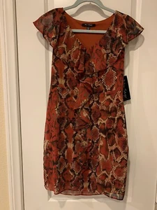Blu Sage Women’s Fully Lined V-Neck Knee Length Size 6P Petite Dress with Tag - Picture 1 of 12